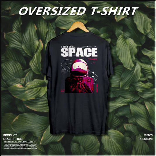 Space Oversized Streetwear T-Shirt 100% Cotton | Krypton Studio India Online.