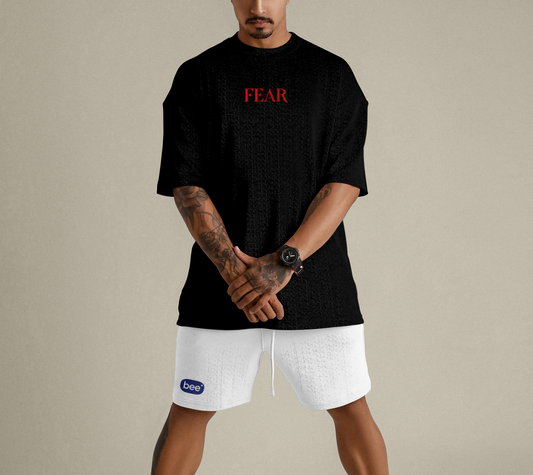 FEAR Oversized Streetwear T-Shirt Cotton Graphic | Krypton Studio India Online.