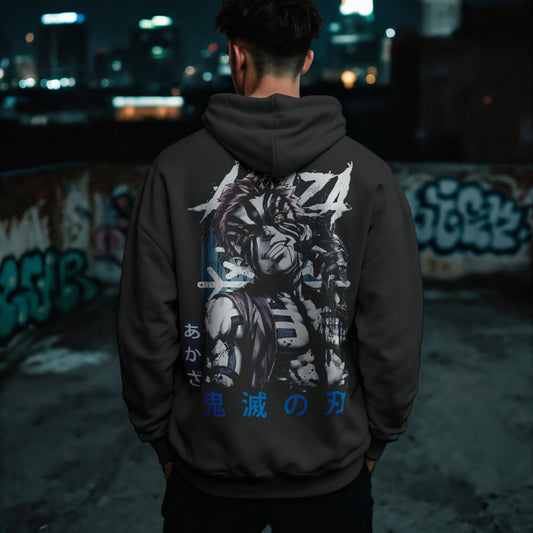 Akaza Demon Slayer Oversized Graphic Hoodie – Krypton Studio Online India