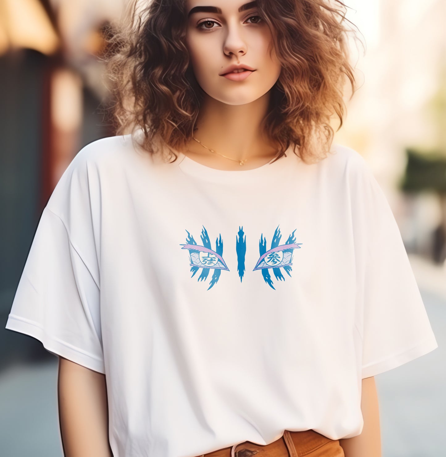 AKAZA Demon_Slayer Oversized T-Shirt - Oversized Cotton T Shirt India